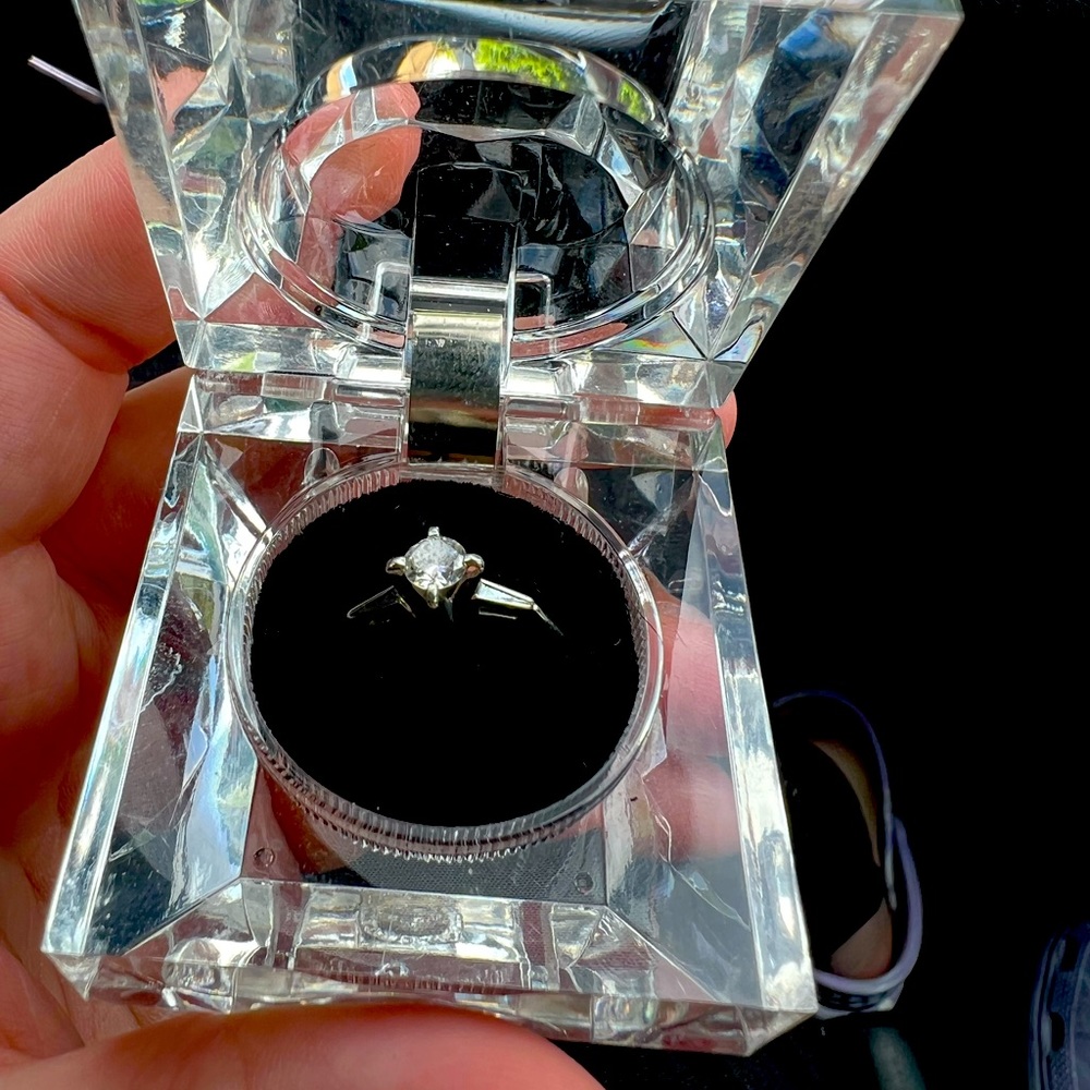 Beautiful real diamond wedding ring.